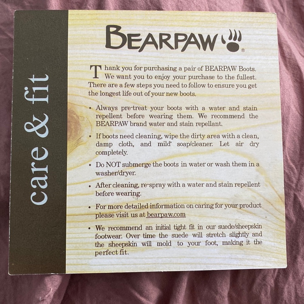 Black Bear Paw boots